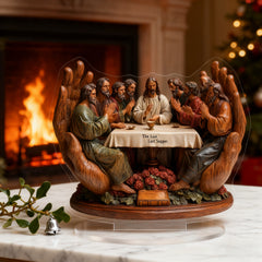 The Last Supper Hand-Held Figurine: A Sacred Embrace for Your Home for Christian prayer and meaningful gifting