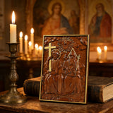 Bgcopper Heilige Dreifaltigkeit Holz Wanddekor