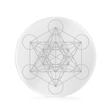 Large Acrylic Meditation Platform Metatron's Cube Disc - Decor Gift