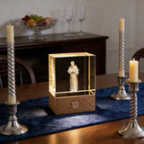 St. Francis of Assisi  Crystal Lamp: A Beacon of Peace & Creation