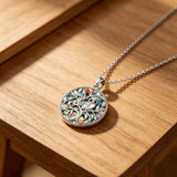 Owl Tree of Life Alloy Necklace – Wisdom, Growth & Iridescent Beauty