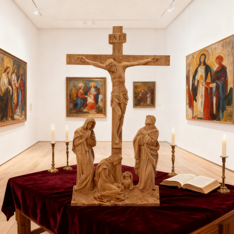 New Product Jesus crucifixion scene ornaments