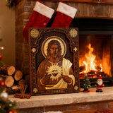 Sacred Heart Wood Carvings: Jesus & Mary, Handcrafted Tokens of Divine Love