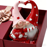 Love Heart Gnome Resin Figurine | Romantic Home Decor