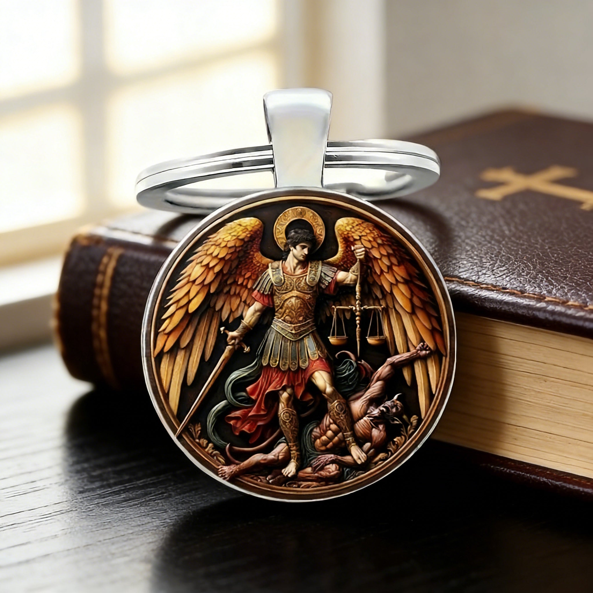 Archangel Michael Keychain: A Symbol of Protection and Courage – BGCOPPER