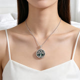 Tree of Life Malachite S925 Silver Necklace – Growth, Heritage & Natural Elegance