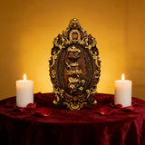 Three Sacred Hearts of the Holy Family Wall Hanging Art work Personalized Religious Gift wooden decor