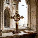 Dual Divine Cross: Christ’s Redemption & St. Benedict’s Protection