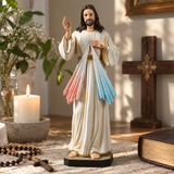 Divine Mercy Jesus Resin Statue – A Sacred Symbol of Faith, Grace & Protection