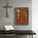 Bgcopper Heilige Dreifaltigkeit Holz Wanddekor