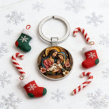Holy Family Keychain: Carry the Warmth of the Nativity Wherever You Go