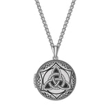 Celtic Triquetra Locket Necklace – Heritage, Memory & Timeless Protection
