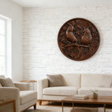 Cardinal Hand-Carved Beechwood Wall Art