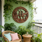 Bgcopper Natural Beauty Hummingbird Hollow Wood Carving Wall decor