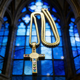 Gemstone St. Benedict Cross Necklace: Wear Protection & Faith With Radiance