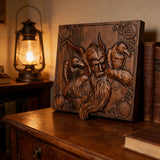Odin and the Raven Wooden Wall Wall Decoration