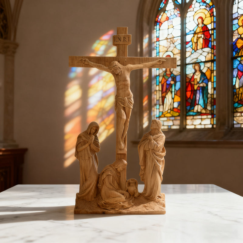 New Product Jesus crucifixion scene ornaments