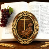 Jesus Hill Garten Gebet Plaque Holz schnitzerei