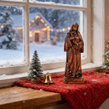 Saints Teresa Round Wooden Art Jewelry