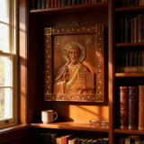 Jesus Christ Pantocrator Wood Carving