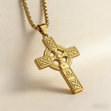 Celtic Knot Titanium Steel Cross