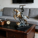 Roman Warrior in Armor Resin Statue