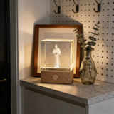 St. Francis of Assisi  Crystal Lamp: A Beacon of Peace & Creation