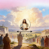 500PCS Original Bible-Inspired Motivational Stickers Roll: Cross-Border Decorative Adhesive Seals for Journals & Crafts