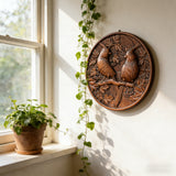 Red Cardinal Couple Hand-Carved Wood Figurine: A Symbol of Hope & Spiritual Connection