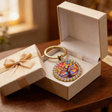 Tree of Life Round Pendant & Keychain: A Symbol of Growth, Connection, and Vibrant Life
