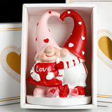 Love Heart Gnome Resin Figurine | Romantic Home Decor
