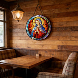 Our Lady Stained Glass Suncatcher: A Radiant Tribute to Mary