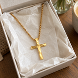 Carry Your Faith Close to Your Heart – Timeless Gold & Silver Cross Necklace, A Symbol of God's Love & Protection