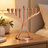 Light of Faith – Elegant 9-Branch Hanukkah Menorah | A Symbol of Hope, Blessings & Timeless Tradition