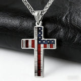 American Flag Cross Necklace: Faith & Patriotism Worn as One 🇺🇸