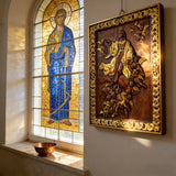Assumption of Mary Hand-Carved Wood Wall Art: A Tribute to Heavenly Glory
