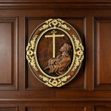 The Prayer in Gethsemane Solid Wood Carving: Find Steady Strength in His Sorrow