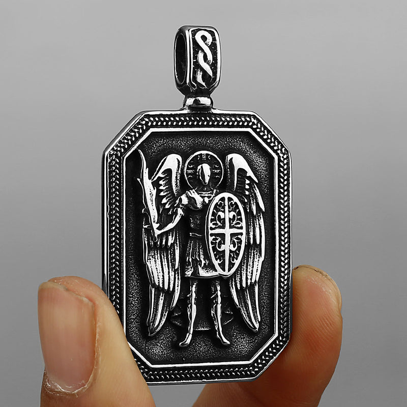 St.Michael's Archangel Necklace. Paratrooper Police Military Paramedic Grocers Mariners and military personnel Patron Saint Amulet
