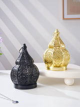 Moroccan Iron Cutout Lantern | Decorative Candle Holder