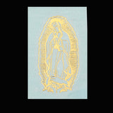 Luxury Religious Jesus Virgin Mary Gold Plated Copper Mobile Phone Decorative Sticker