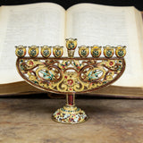 Enamel Hanukkah Menorah