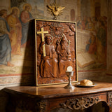 Bgcopper Heilige Dreifaltigkeit Holz Wanddekor