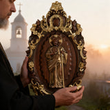 St. Jude Wooden Religious Icon Wall Artwork - Patron Saint of Despair in Troubled Times