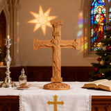 Beechwood Orthodox Double-Sided Crucifix: Carry His Redemption Close, In Every Moment