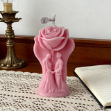 Rose & Couple Aromatherapy Candle: A Romantic Glow for Your Love