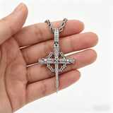 Nail Cross Crown of Thorns Necklace – Faith, Redemption & Timeless Strength