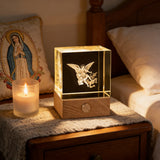 Archangel Michael 3D Crystal Lamp: A Beacon of Protection & Faith