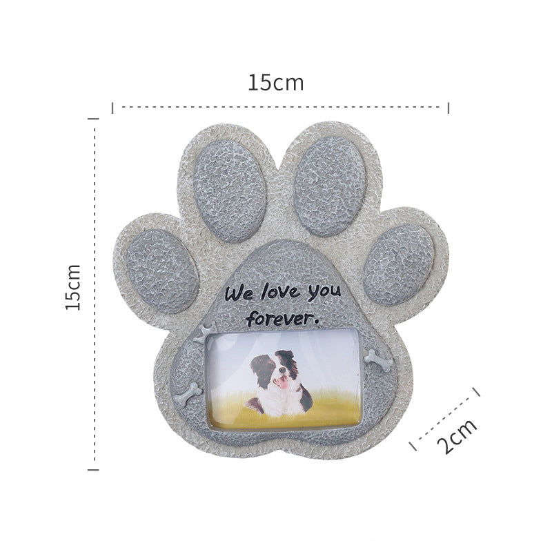 Bgcopper Pet Memorial Stone with Picture Frame