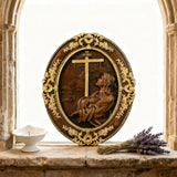 Jesus Hill Garten Gebet Plaque Holz schnitzerei
