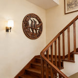 Bgcopper Natural Beauty Hummingbird Hollow Wood Carving Wall decor